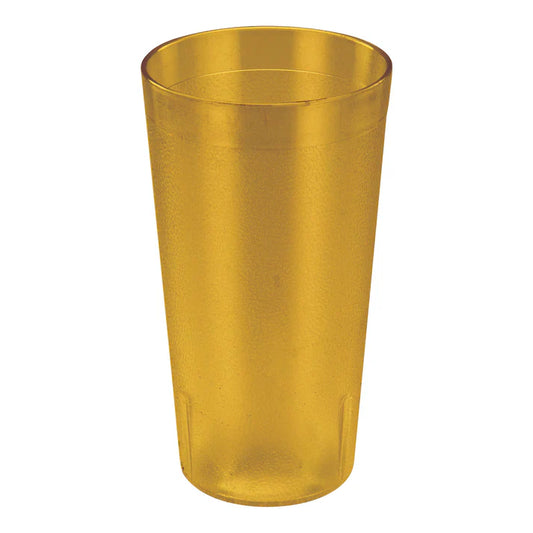 Winco PTP-12A 12 oz. Amber Pebbled Tumblers