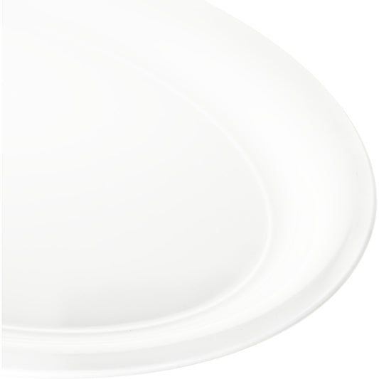 Carlisle 4384002 21" x 15" White Melamine Catering Platter