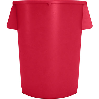 Sparta 84105505 55 Gallon Red Round Polyethylene Bronco Waste Bin Trash Container