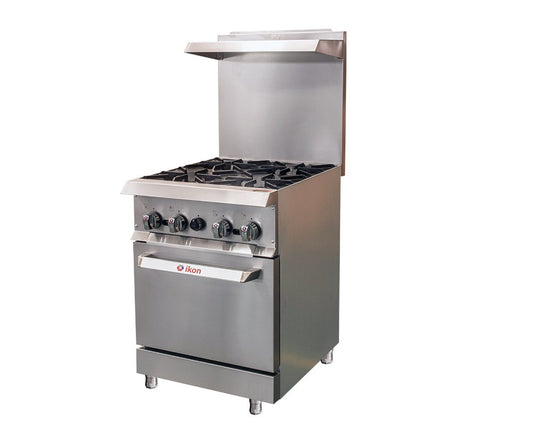 Ikon IR-4-24 24" Four Burner Gas Range with Oven
