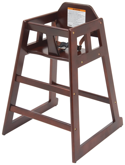 Winco CHH-103 Mahogany Wood High Chair