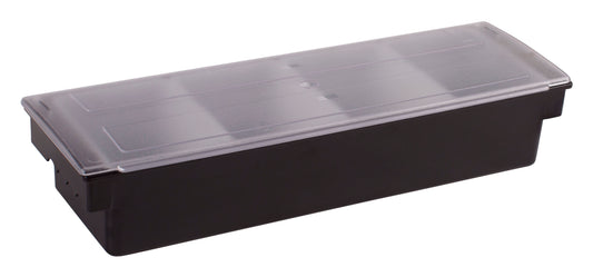 Winco CCH-4 Black 4-Compartment Plastic Base Condiment Holder