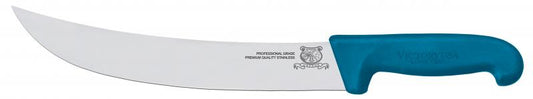 Omcan 23886 12-inch Steak Knife with Blue Super Fiber Handle