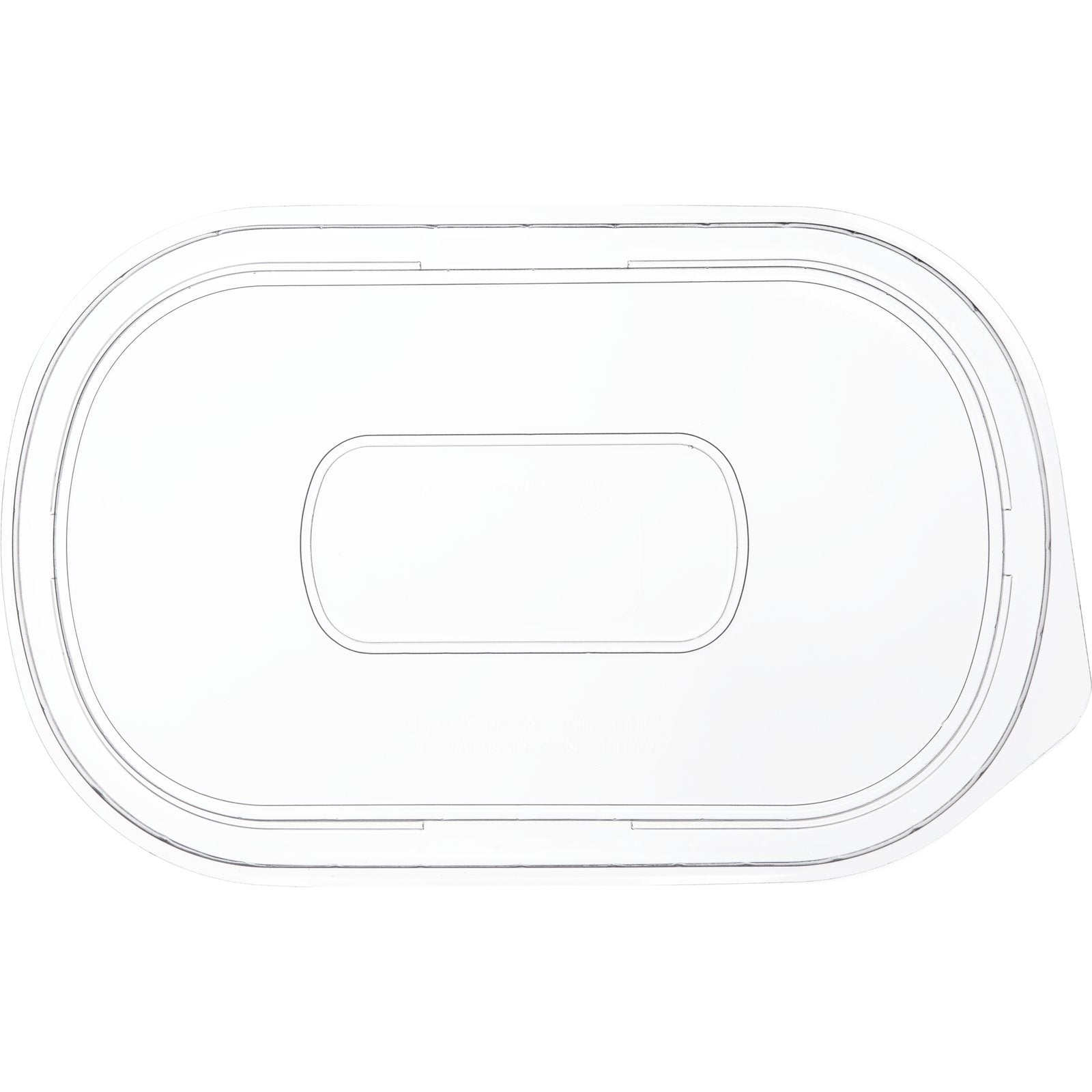Proex DXL800PCLR Clear Flat Lid for Microwaveable Large Entrees (250/cs)