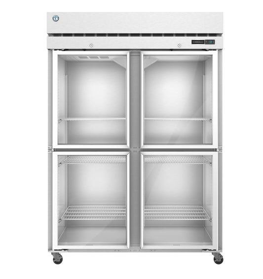 Hoshizaki F2A-HG Two Section Half Glass Door with Lock Upright Freezer