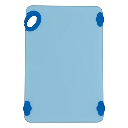 Winco CBK-1218BU 12" x 18" x 1/2" Blue Cutting Board with Hook