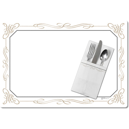 Carlisle DX5350Q 13" x 19" Filigree Tray Cover Size: Q w/ Straight Edge/Small Corner