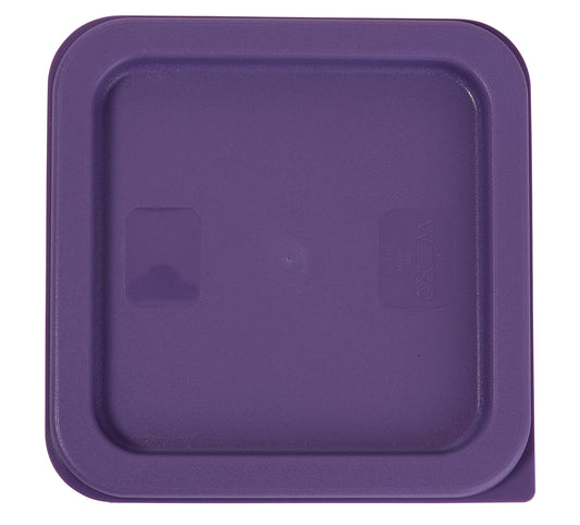Winco PECC-24P Purple Cover for 2Qt/4Qt Food Containers, Allergen Free