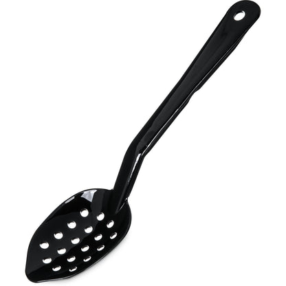 Carlisle 441103 11" Black Polycarbonate Perforated Serving Spoon