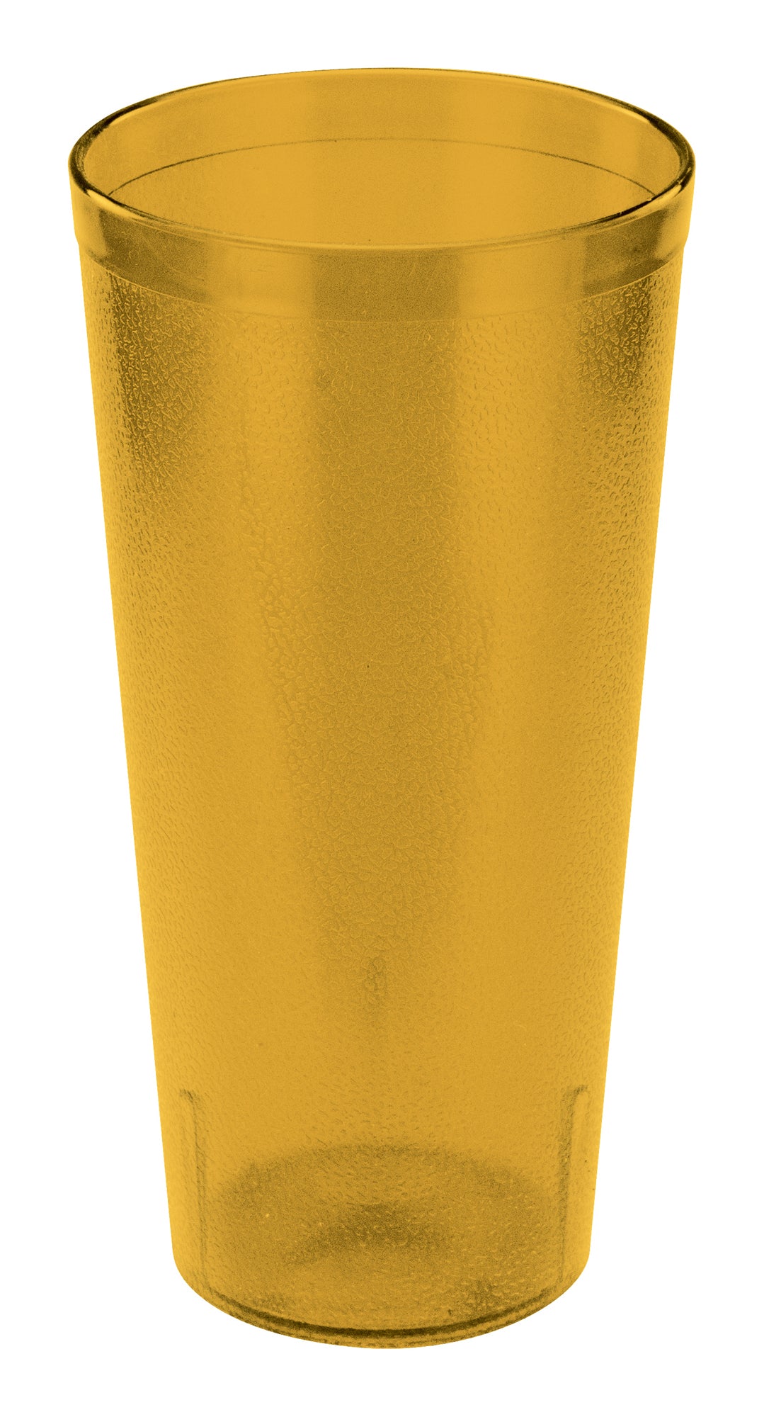 Winco PTP-24A 24oz. Amber Pebbled Tumblers