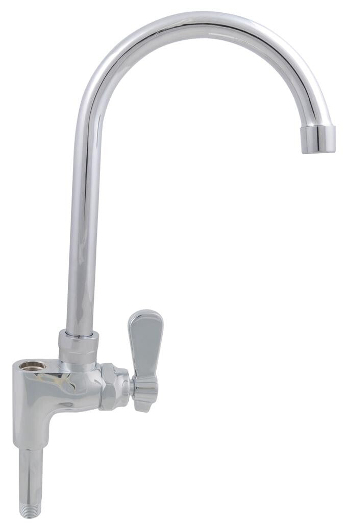 BK Resources BKF-AF-5G-G Chrome-Plated Brass Optiflow Add-A-Faucet, 5" Gooseneck, Heavy Duty Spout