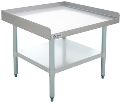 Omcan 22058 30" x 30" Stainless Steel Equipment Stand with Galvanized Undershelf and Legs