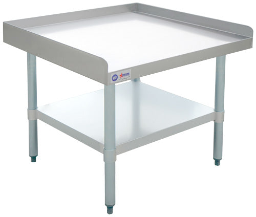 Omcan 22058 30" x 30" Stainless Steel Equipment Stand with Galvanized Undershelf and Legs
