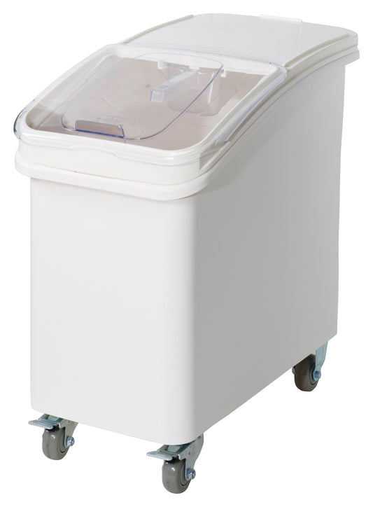 Winco IB-27 27 Gallon Ingredient Bin w/ Brake Casters and Scoop