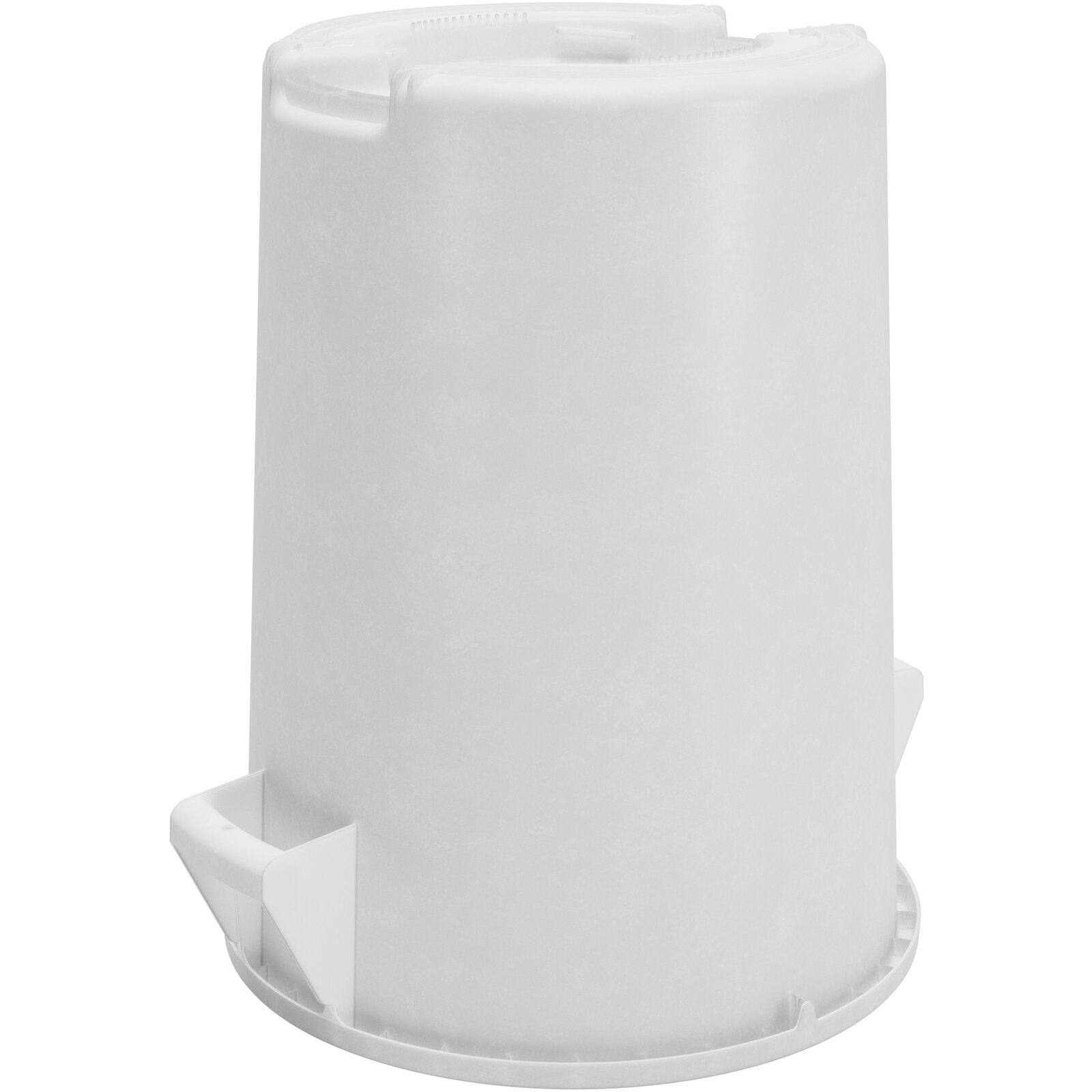 Sparta 84104402 44 Gallon White Round Polyethylene Bronco Waste Bin Trash Container
