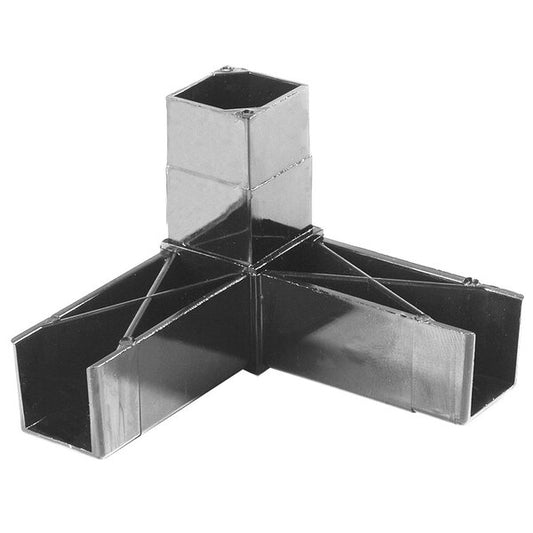 Carlisle 900231 1" 90* 3 Prong Gray Sneeze Guard Assembly Blocks