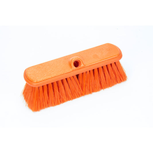 Carlisle 40050EC24 9.5" Orange Color Coded Flo-Thru Brush with Protective Bumper