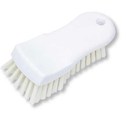 Carlisle 40521EC02 6" White Sparta Color Coded Hand Scrub Brush