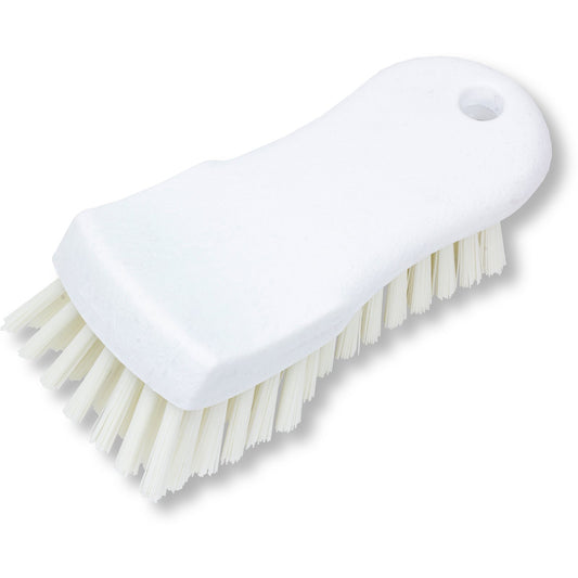 Carlisle 40521EC02 6" White Sparta Color Coded Hand Scrub Brush