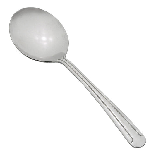 Winco 0014-04 Heavy Dominion Bouillon Spoon, 18/0 Heavyweight