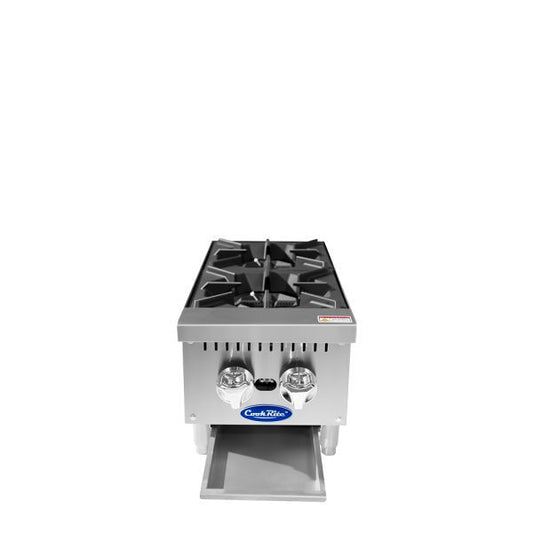 Atosa ACHP-2-LP 12" Liquid Propane Gas Two Burner Heavy Duty Hotplate