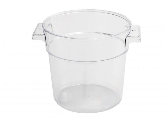 Omcan 80175 8 Qt Clear Round Polycarbonate Food Storage Container