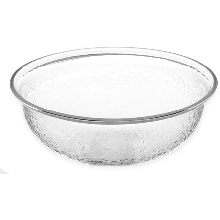 Carlisle SB6807 1.4 Qt Clear Round Acrylic Pebbled Bowl