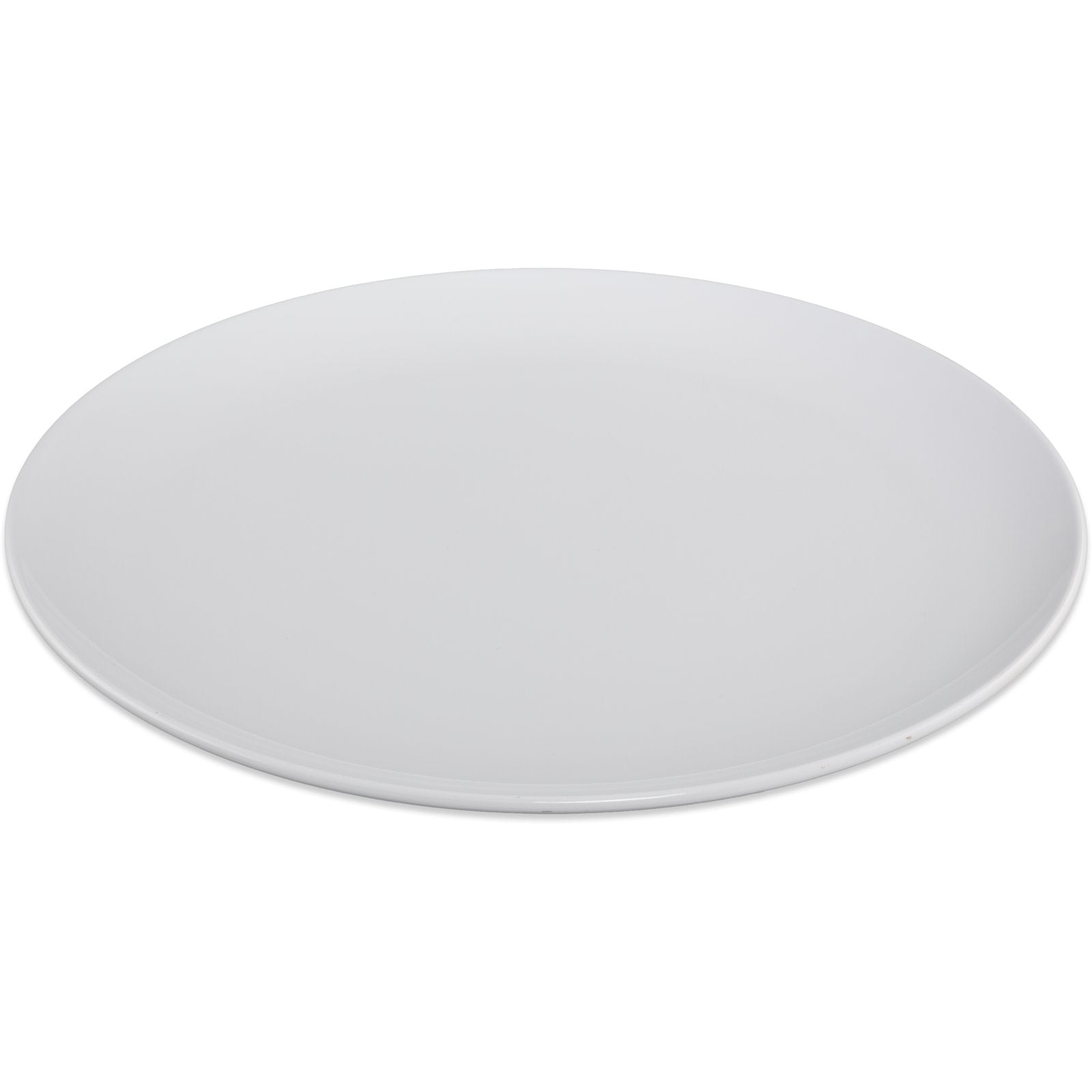 Carlisle 4380002 12" White Epicure Melamine Buffet Pizza Plate