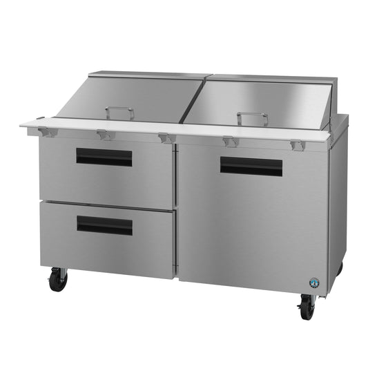 Hoshizaki SR60B-24MD2 Two Section Drawer/Door Combo Mega Top Prep Table Refrigerator