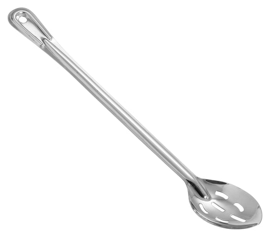 Winco BSST-18 18" Stainless Steel Slotted Basting Spoon
