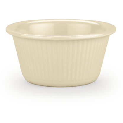 Carlisle S29342 3 oz Bone Melamine Fluted Ramekin