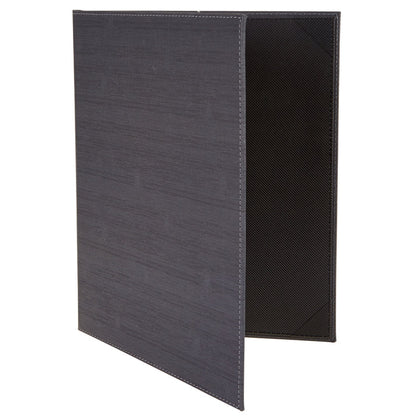Winco LMD-814GY Gray Two-Views Menu Cover For 8-1/2 X 14" Inserts