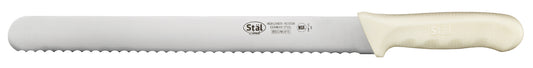 Winco KWP-121 12" White Wavy Edge Polypropylene Handle Slicer