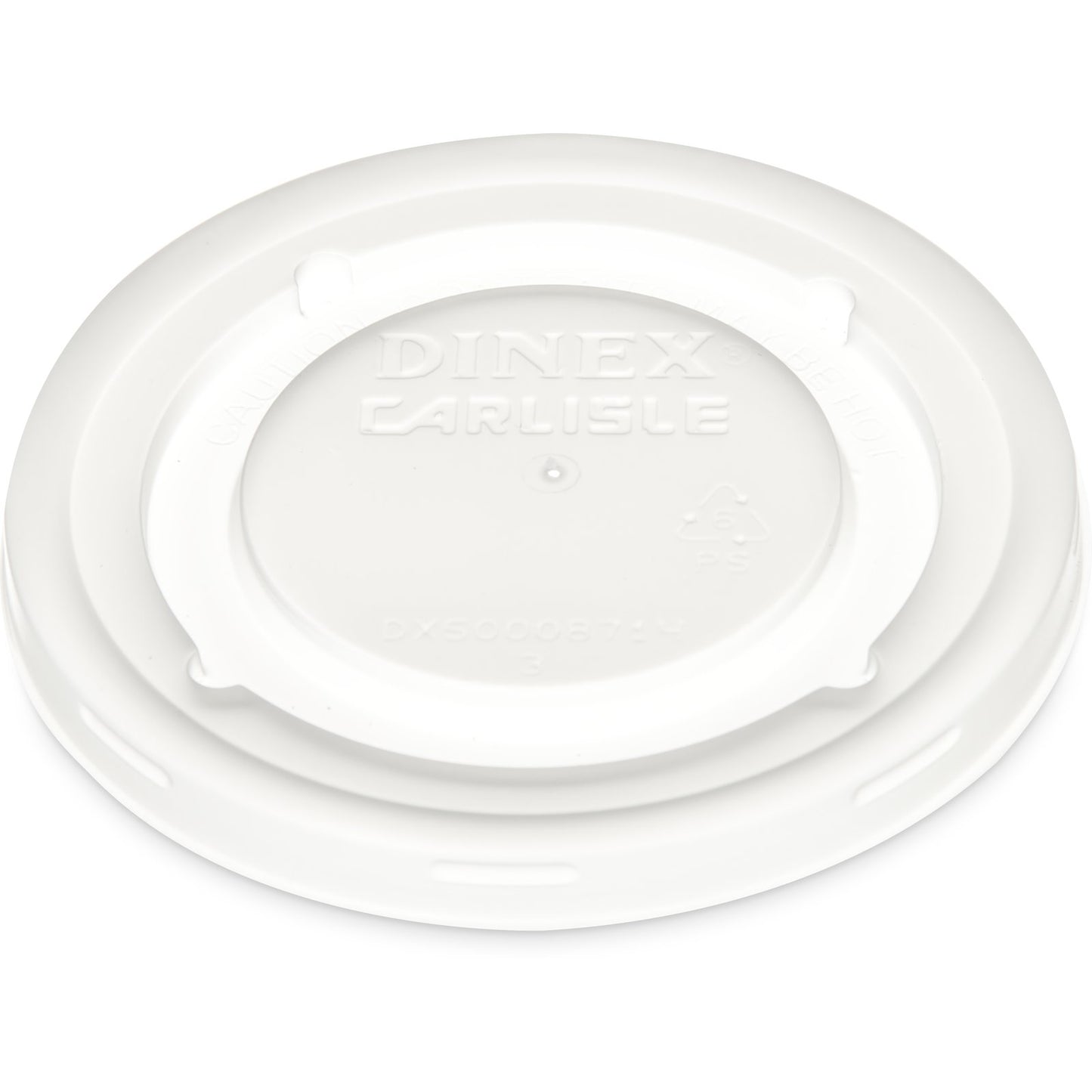 Dinex DX50008714 3.5" Translucent Fenwick Mug & Bowl Lid (1500/cs)
