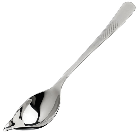 Winco SPS-TS8 8" Drizzling Plating Spoon w/ Tapered Spout