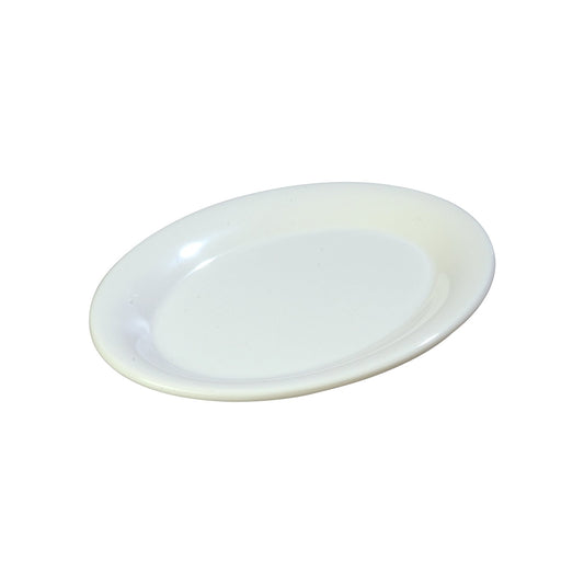 Carlisle 3308602 9.5" x 7.25" White Oval Sierrus Melamine Platter Tray