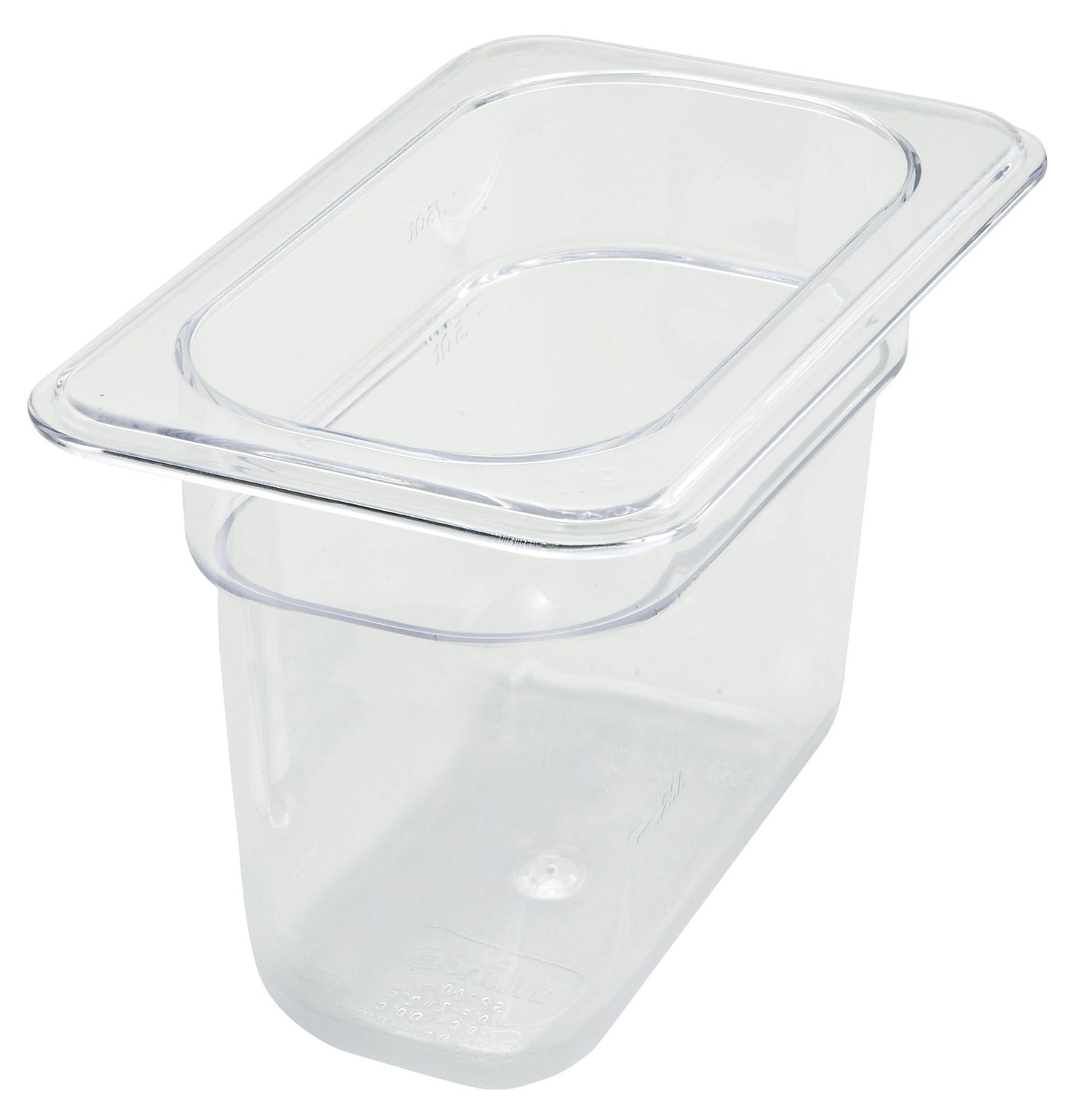 Winco SP7906 1/9 Size Polycarbonate Food Pan, 6" Deep