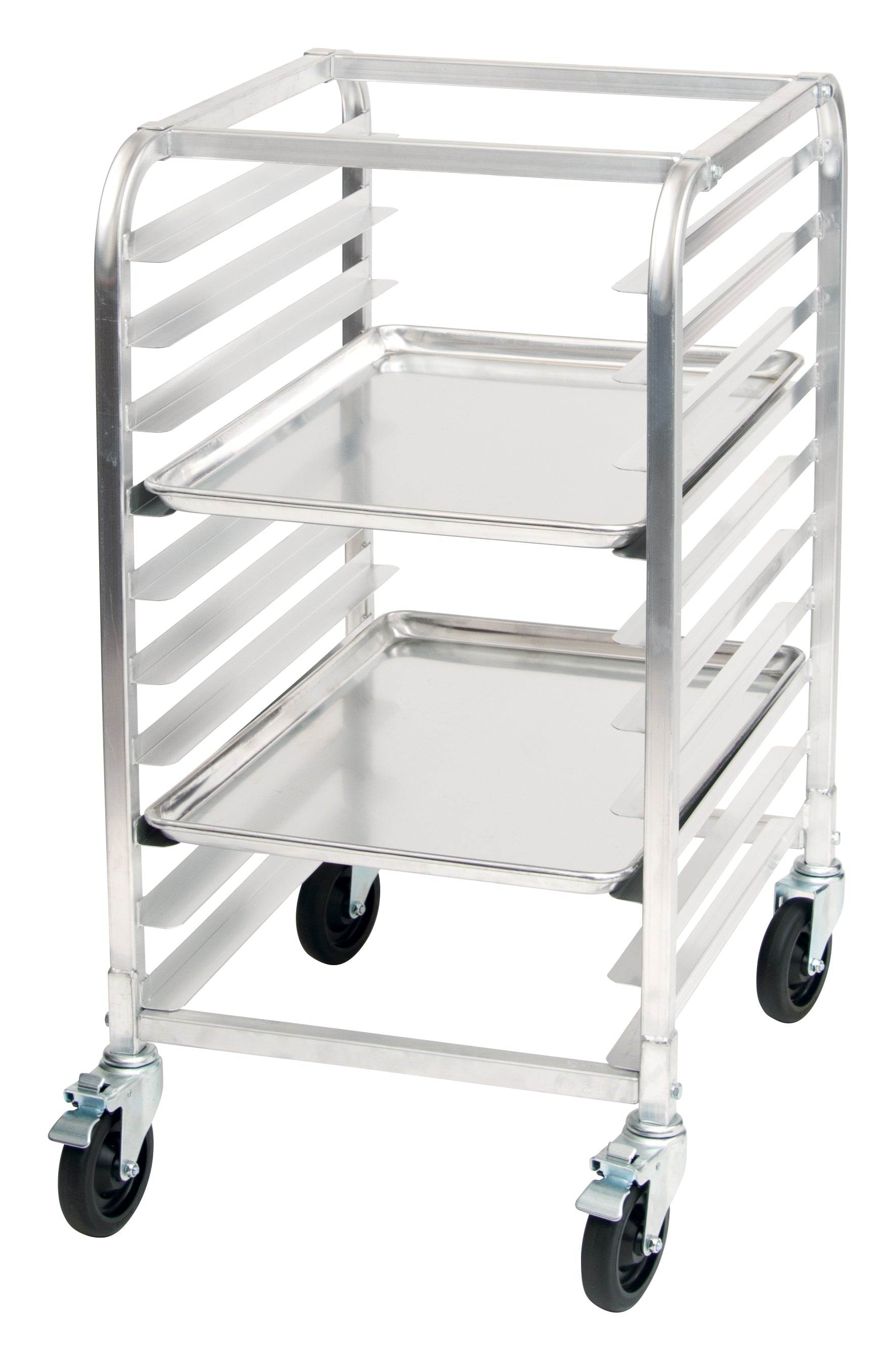 Winco ALRK-10BK 10-Tier Aluminum Sheet Pan Rack, Half-Height