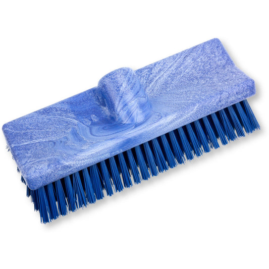 Carlisle 40423EC14 10" Blue Color Coded Bi-Level Scrub Brush