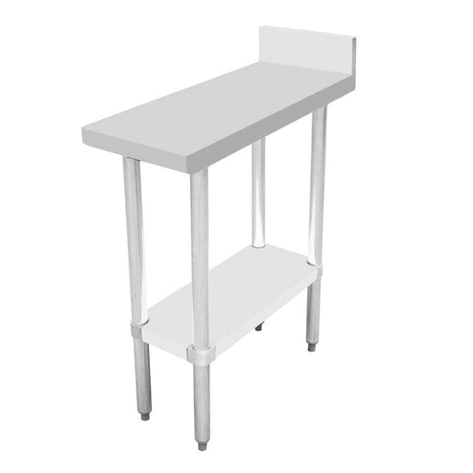 Omcan 46513 30" x 12" Equipment Filler Table with 4" Backsplash