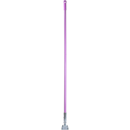 Carlisle 362113EC26 60" Pink Fiberglass Dust Mop Handle with Clip-On Connector