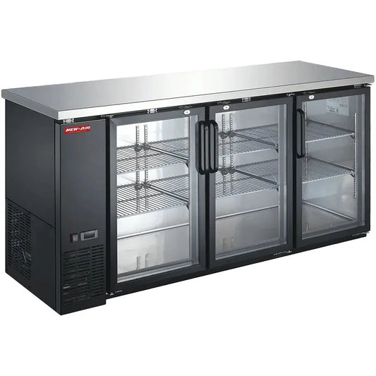 New Air NBB-72-SG-N 72" Glass Door Back Bar