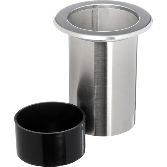 San Jamar L320C Chrome In-counter Straw Holder