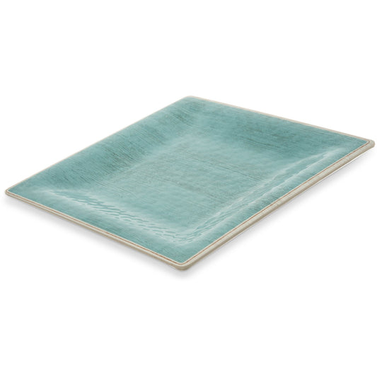 Carlisle 6402215 10.5" Aqua Grove Melamine Square Plate