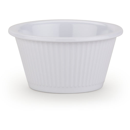 Carlisle S29202 2 oz White Melamine Fluted Ramekin