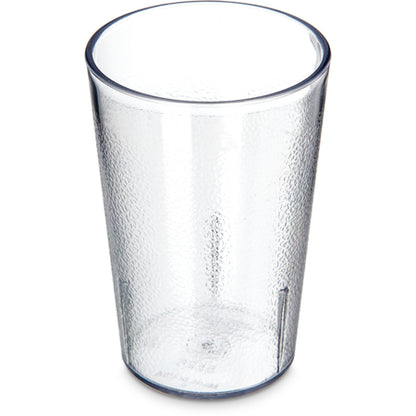 Carlisle 5526-8207 8 oz Clear SAN Stackable Tumbler (12/pk)