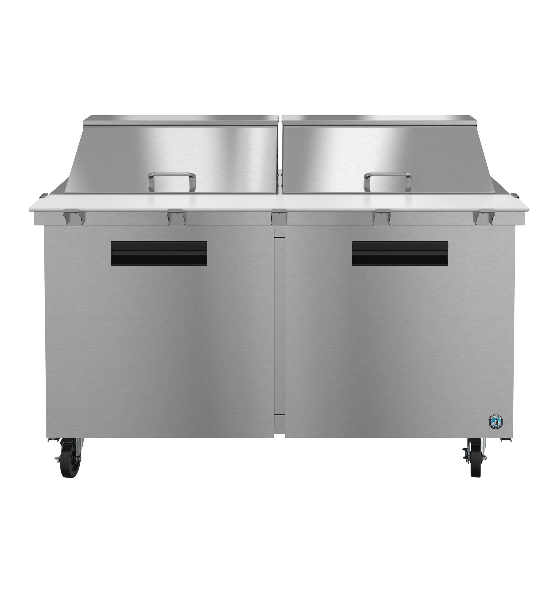 Hoshizaki SR60B-24M Two Section Stainless Doors Mega Top Prep Table Refrigerator
