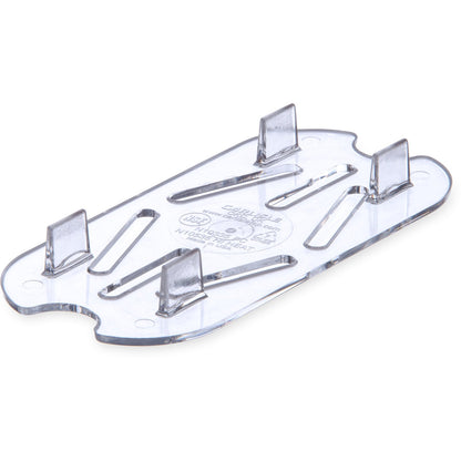 Carlisle 1033507 1/9 Size Clear Polycarbonate StorPlus Food Pan Drain Grate