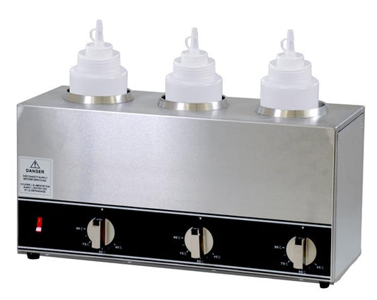 Omcan 44179 Triple Bottle Sauce Warmer