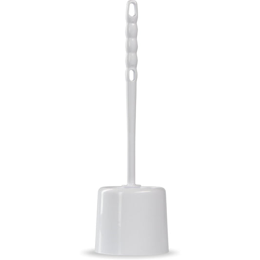 Carlisle 36719700 16" White Flo-Pac Bowl Brush With Caddy